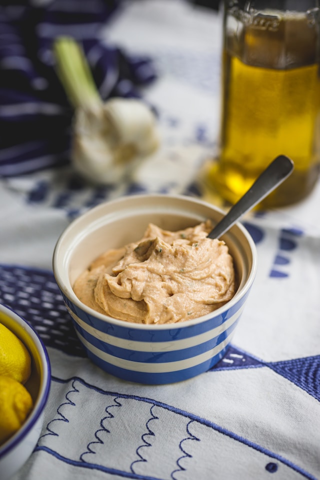 A bowl of smoked mackerel pâté
